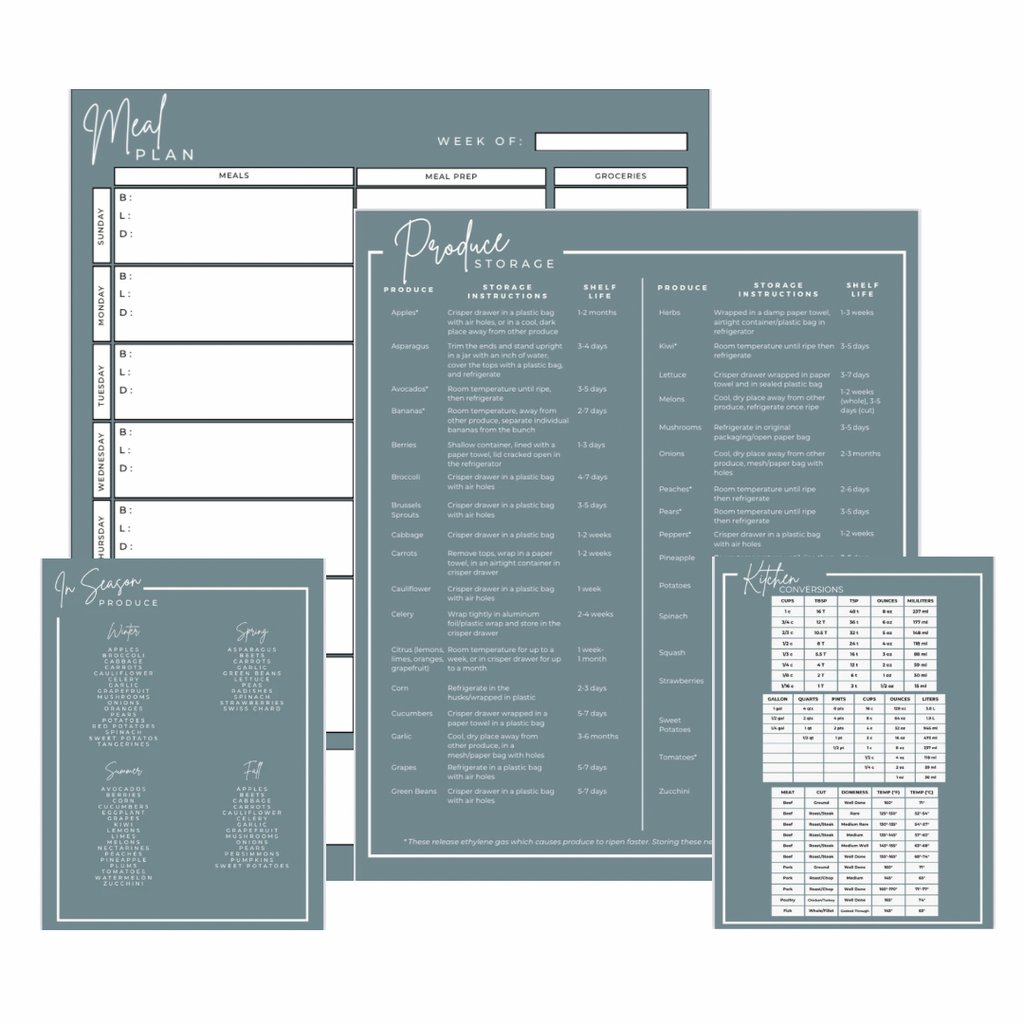 Meal Plan Magnet Set