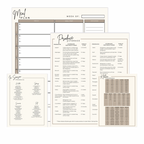 Meal Plan Magnet Set