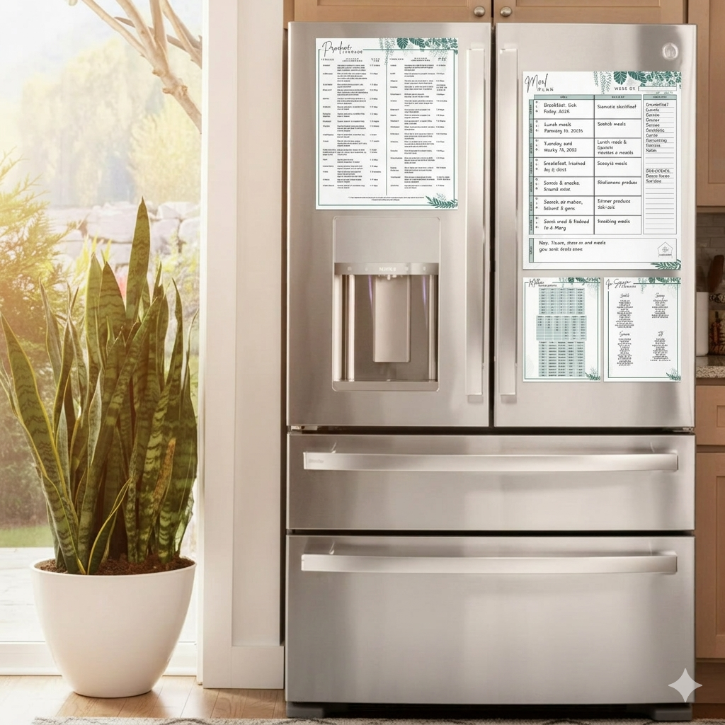 Meal Plan Magnet Set