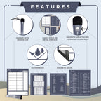 Navy Meal Plan Magnet Set