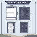 Navy Meal Plan Magnet Set