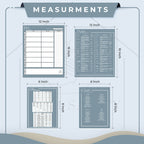 Blue Green Meal Plan Magnet Set