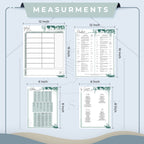 Greenery Meal Plan Magnet Set