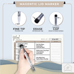 Tan Meal Plan Magnet Set