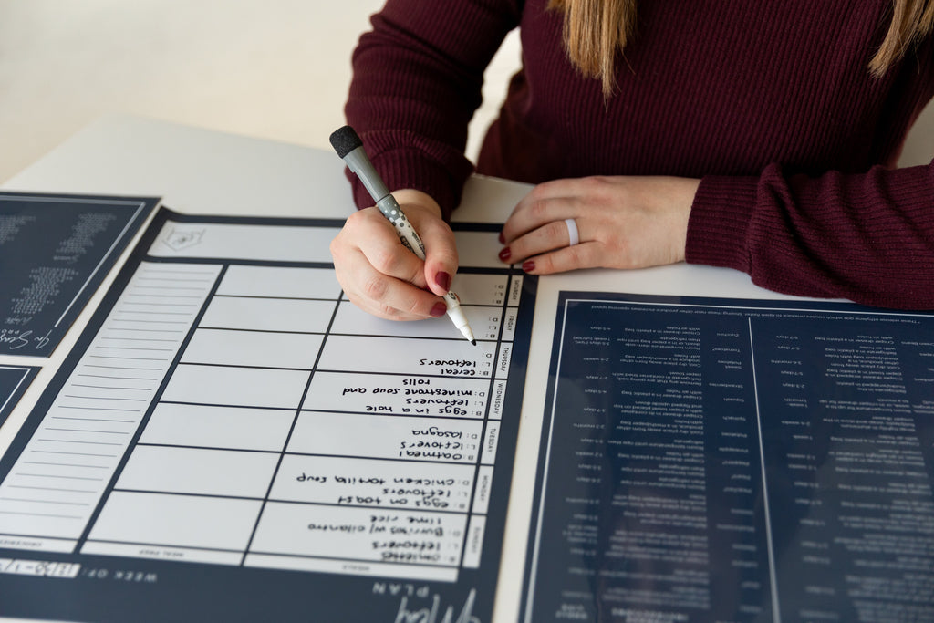 Navy Meal Plan Magnet Set